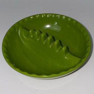 Vintage EUC, Avocado Green Anholt Ashtray 5” Round